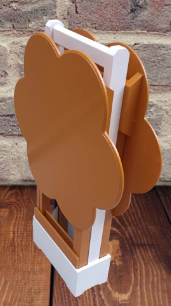 Zigon Çanta 90099 Papatya Model İkili Takım Ahşap MDF Hardal hardal Renk El Yapım