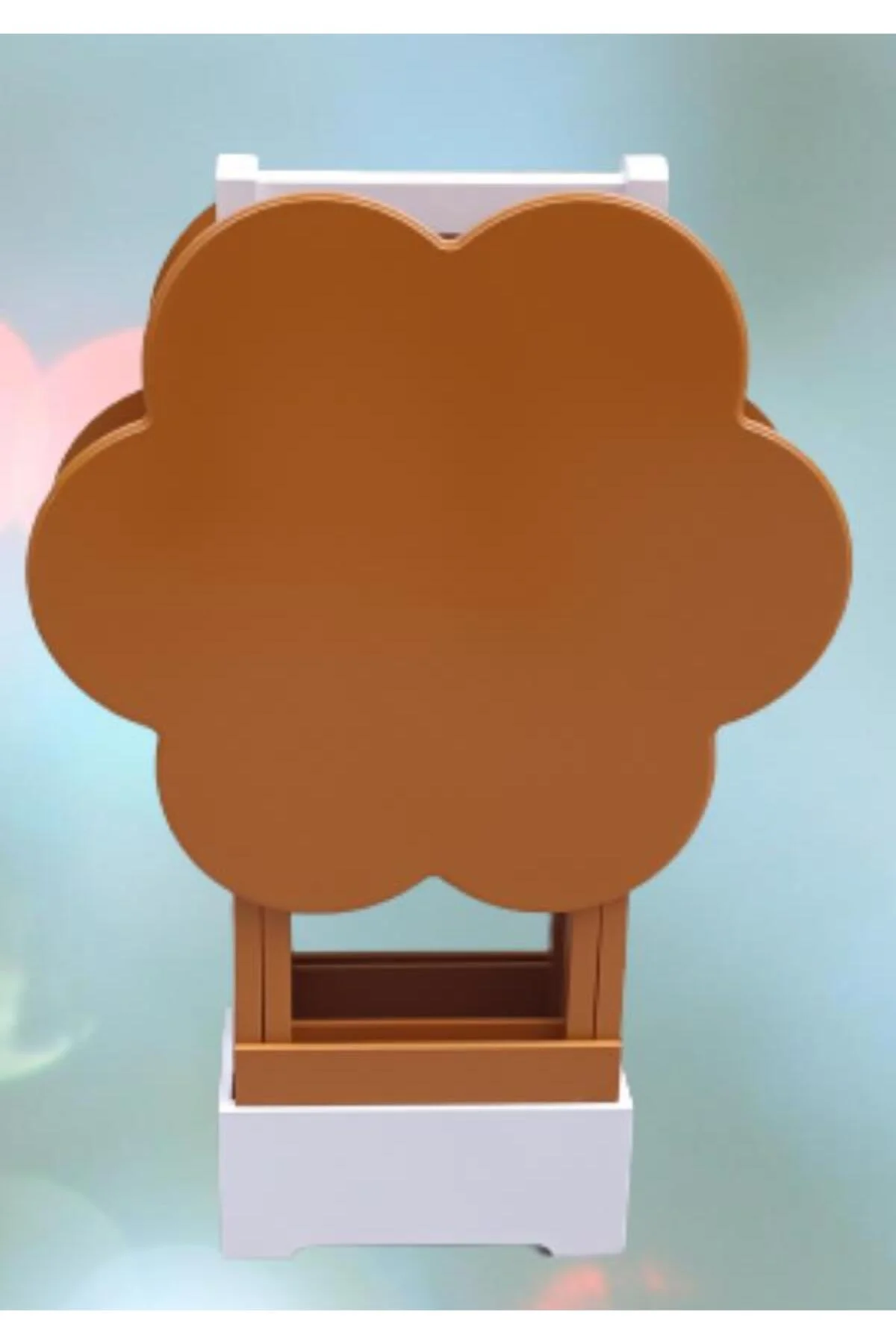 Zigon Çanta 90099 Papatya Model İkili Takım Ahşap MDF Hardal hardal Renk El Yapım - Görsel 7