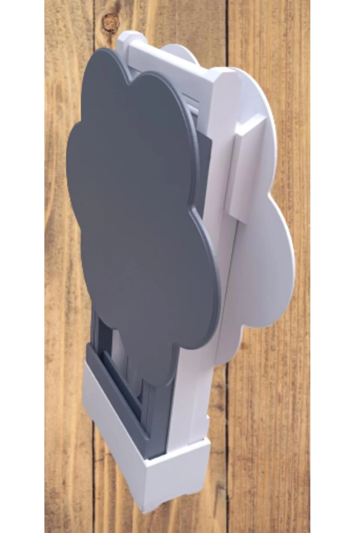 Zigon Çanta 90101 Papatya Model 2li Tk Ahşap MDF Beyaz-Gri Renk Uyum El Yapım - Görsel 7