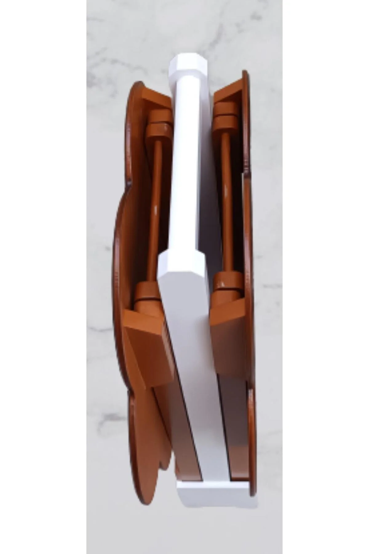 Zigon Çanta 90103 Sehpa Papatya Model 2li Takım Ahşap MDF Ceviz Renk Uyum El Yapı - Görsel 6