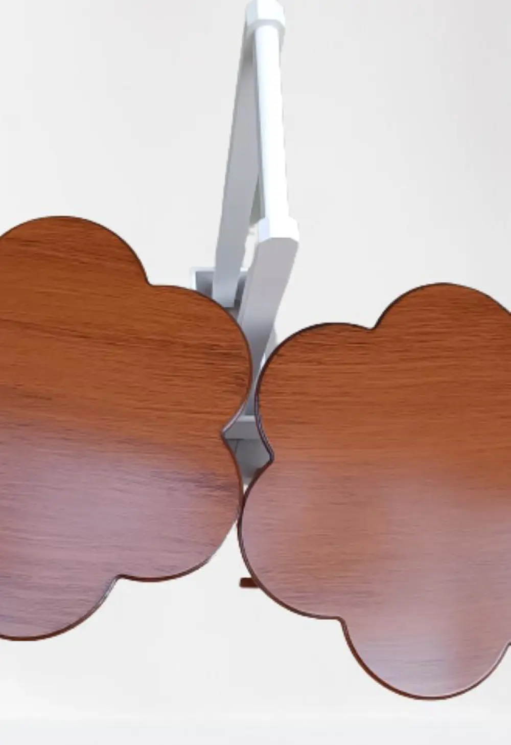 Zigon Çanta 90103 Sehpa Papatya Model 2li Takım Ahşap MDF Ceviz R