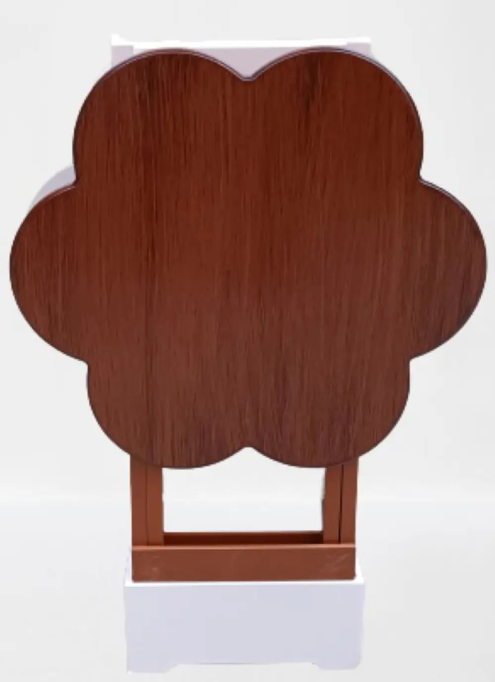 Zigon Çanta 90104 Papatya sehpa Model 2li Ahşap MDF Beyaz Ceviz U