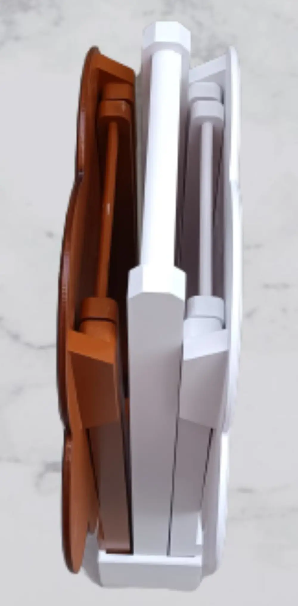 Zigon Çanta 90104 Papatya sehpa Model 2li Ahşap MDF Beyaz Ceviz U