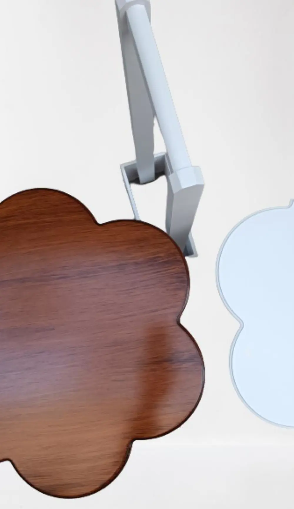 Zigon Çanta 90104 Papatya sehpa Model 2li Ahşap MDF Beyaz Ceviz U