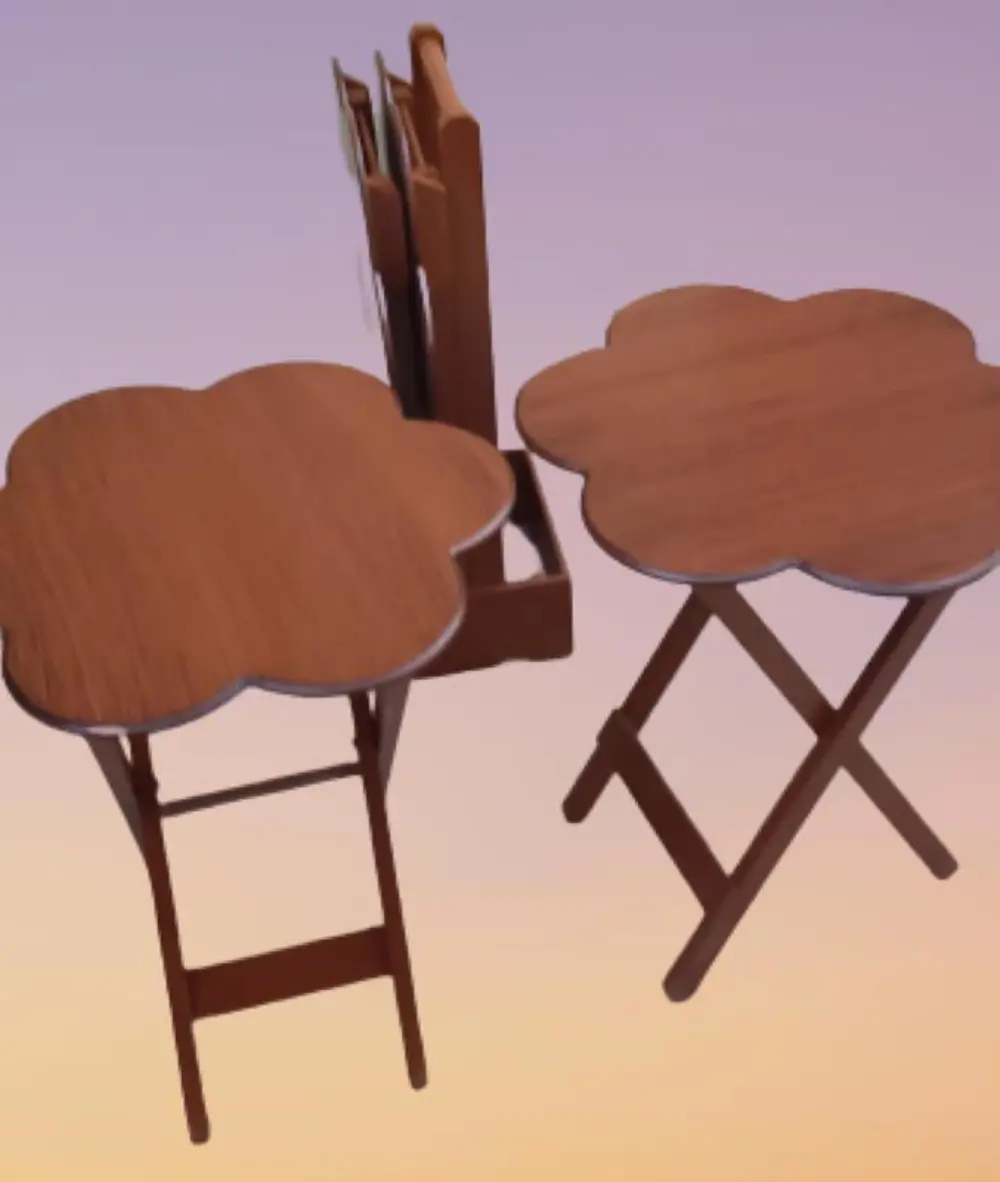 Zigon Çanta 90111 Papatya Dörtlü Model Ahşap MDF nature Ceviz Ren