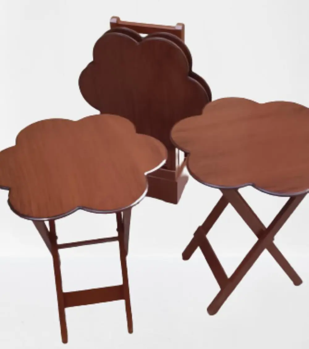 Zigon Çanta 90111 Papatya Dörtlü Model Ahşap MDF nature Ceviz Ren