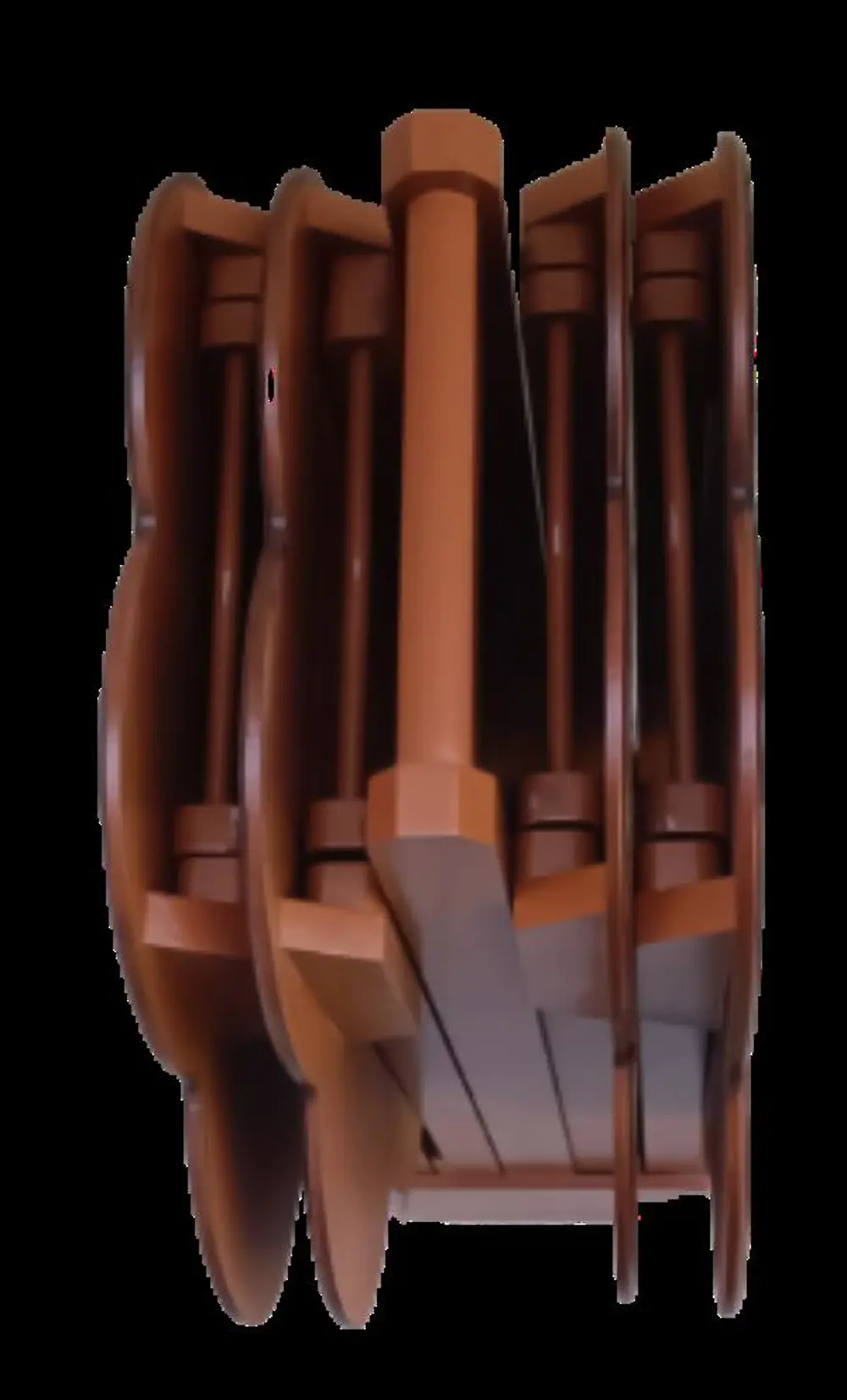 Zigon Çanta 90111 Papatya Dörtlü Model Ahşap MDF nature Ceviz Ren