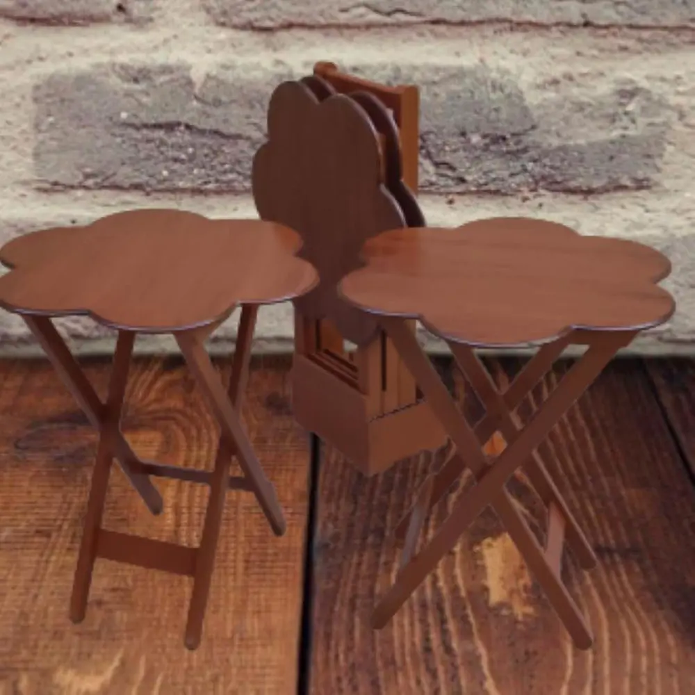 Zigon Çanta 90111 Papatya Dörtlü Model Ahşap MDF nature Ceviz Ren