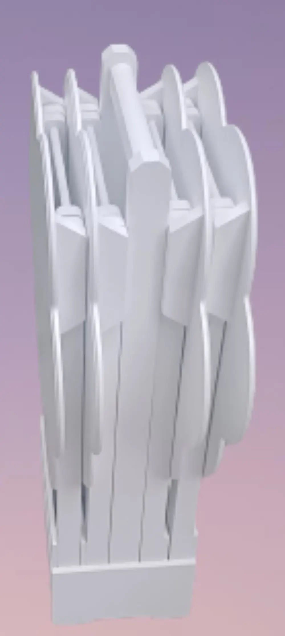 Zigon Çanta 90114 Sehpa Papatya Dörtlü Model Ahşap MDF Parlak Bey