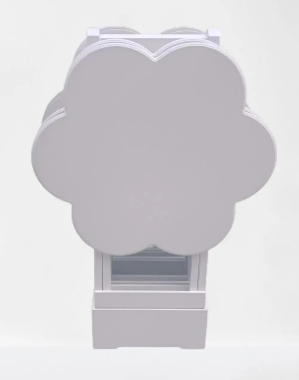 Zigon Çanta 90114 Sehpa Papatya Dörtlü Model Ahşap MDF Parlak Bey