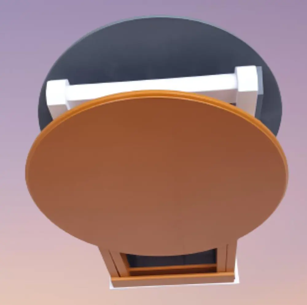 Zigon Çanta 90117 Sehpa Oval Model 2li Tk Ahşap Mdf Hardal-Gri Re