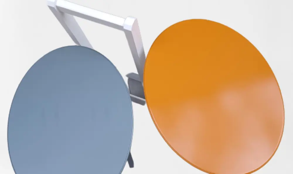 Zigon Çanta 90117 Sehpa Oval Model 2li Tk Ahşap Mdf Hardal-Gri Re