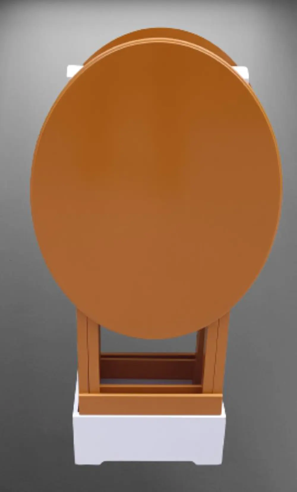 Zigon Çanta 90120 Sehpa Oval Model İkili Takım Mdf Hardal Renk Uy