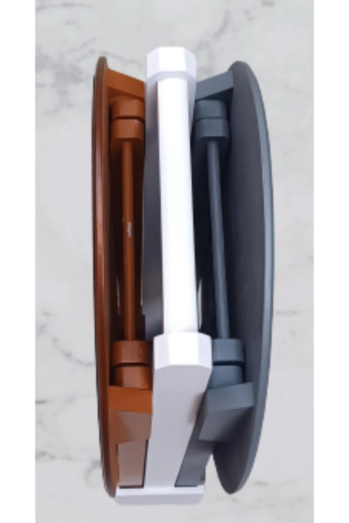 Zigon Çanta 90123 Sehpa Oval Model İkili Takım Mdf Gri-Ceviz Renk Uyum El Yapım Zigon Çanta 90123 Sehpa Oval Model İkili Takım Mdf Gri-Ceviz Renk Uyum El Yapım - Görsel 2