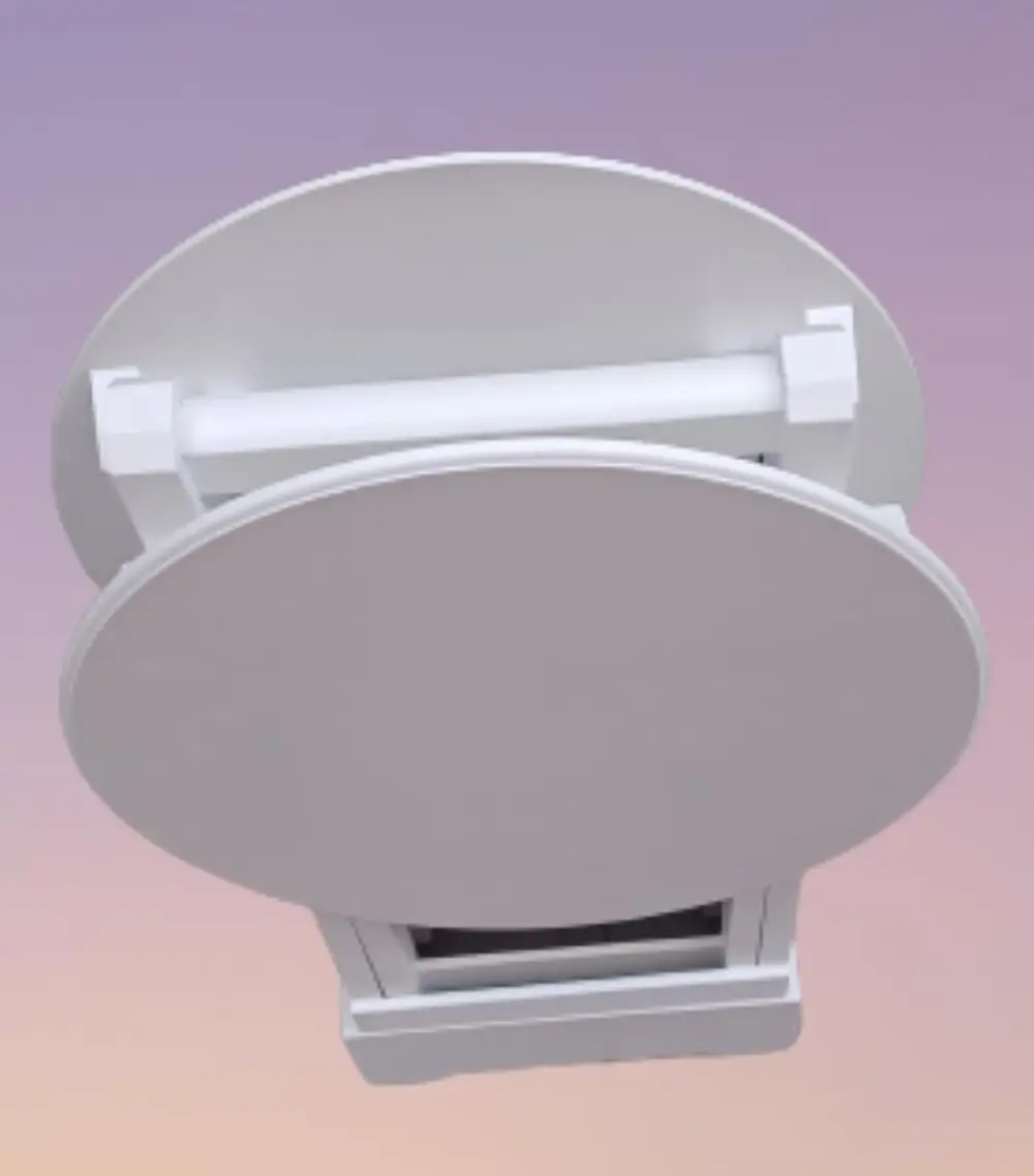 Zigon Çanta 90126 Sehpa Oval Model İkili Takım Ahşap Mdf Beyaz Re