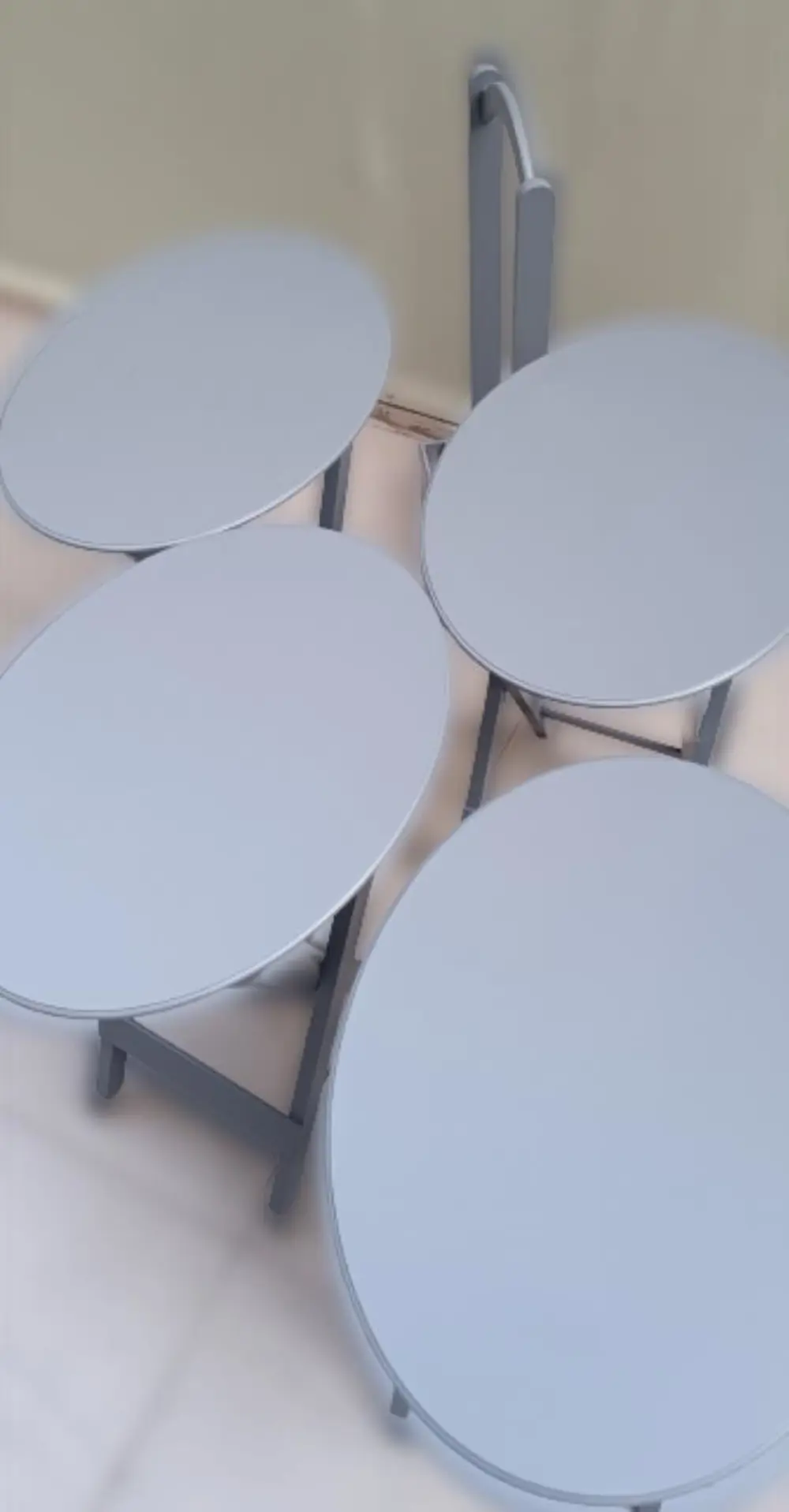 Zigon Çanta 90133 Sehpa Oval sehpa 90133 Model Dörtlü Ahşap MDF G