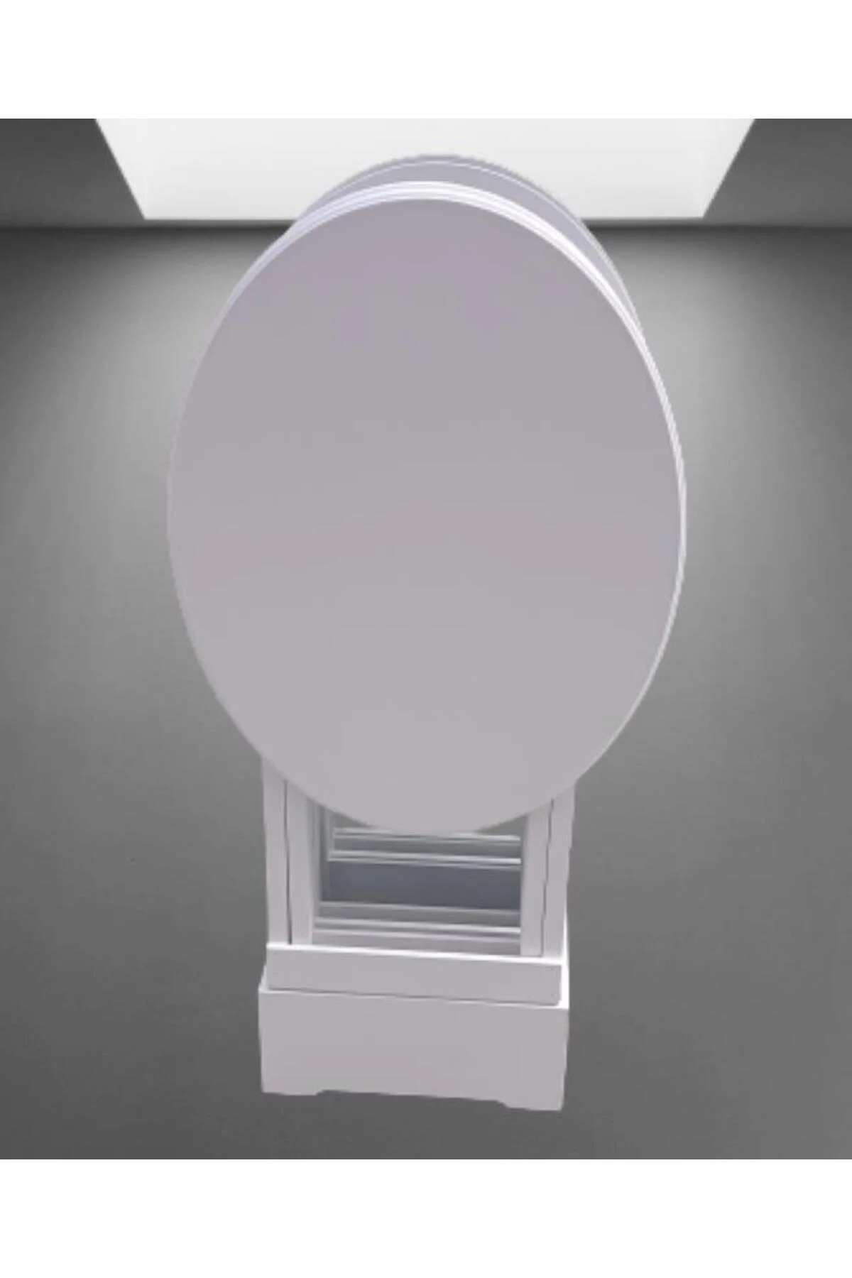 Zigon Çanta 90136 Oval sehpa Dörtlü Model Ahşap Mdf Parlak Beyaz Renk El Yapım - Görsel 6