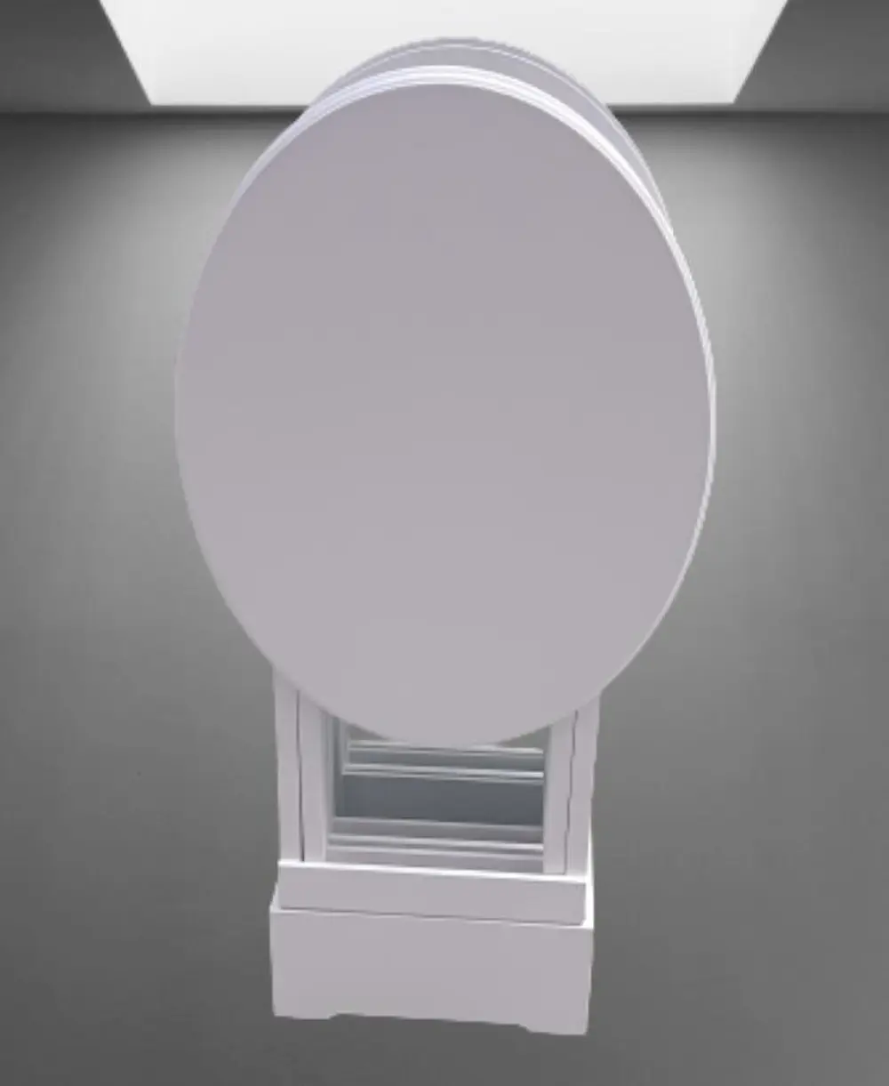 Zigon Çanta 90136 Oval sehpa Dörtlü Model Ahşap Mdf Parlak Beyaz 