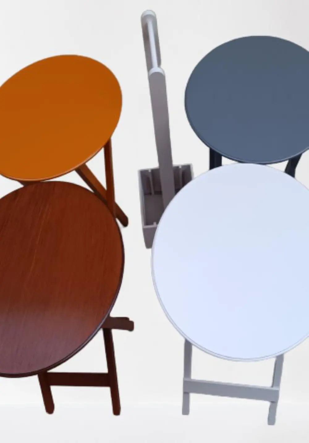 Zigon Çanta 90137 Oval Dörtlü Model ahşap Mdf Gri Ceviz Beyaz Har