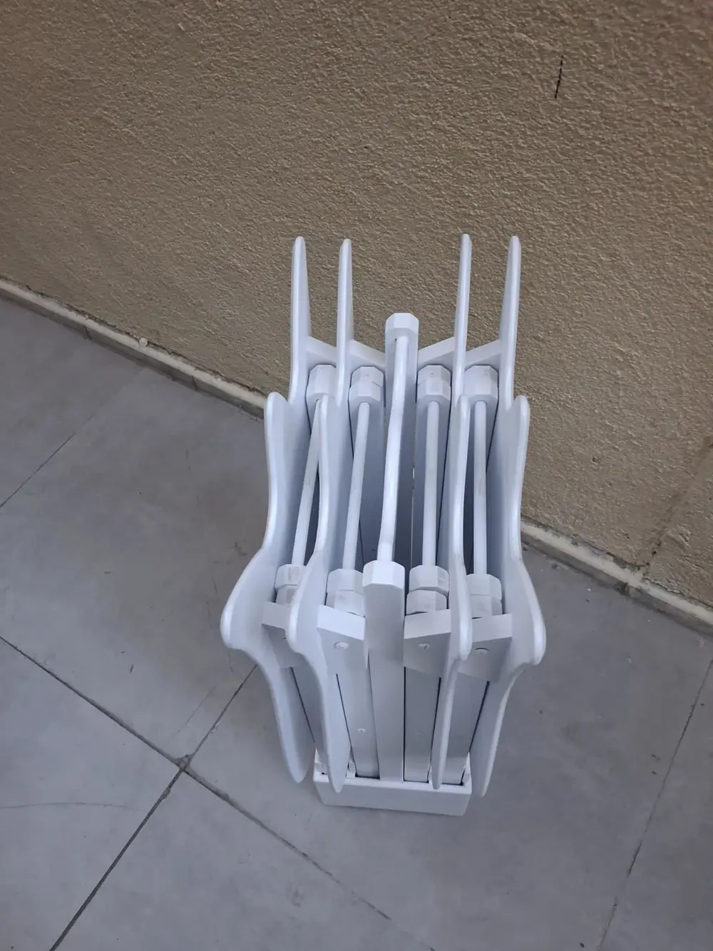 Zigon Çanta 90539 Lale Model Dörtlü Takım Ahşap MDF Beyaz Renk El