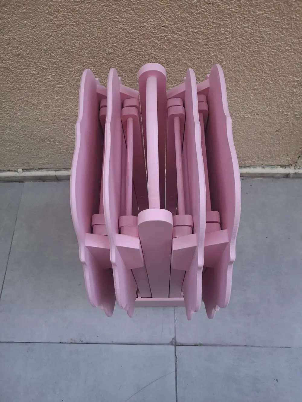 Zigon Çanta 90541 Yonca Takım Dörtlü Model Ahşap MDF Parlak Pembe