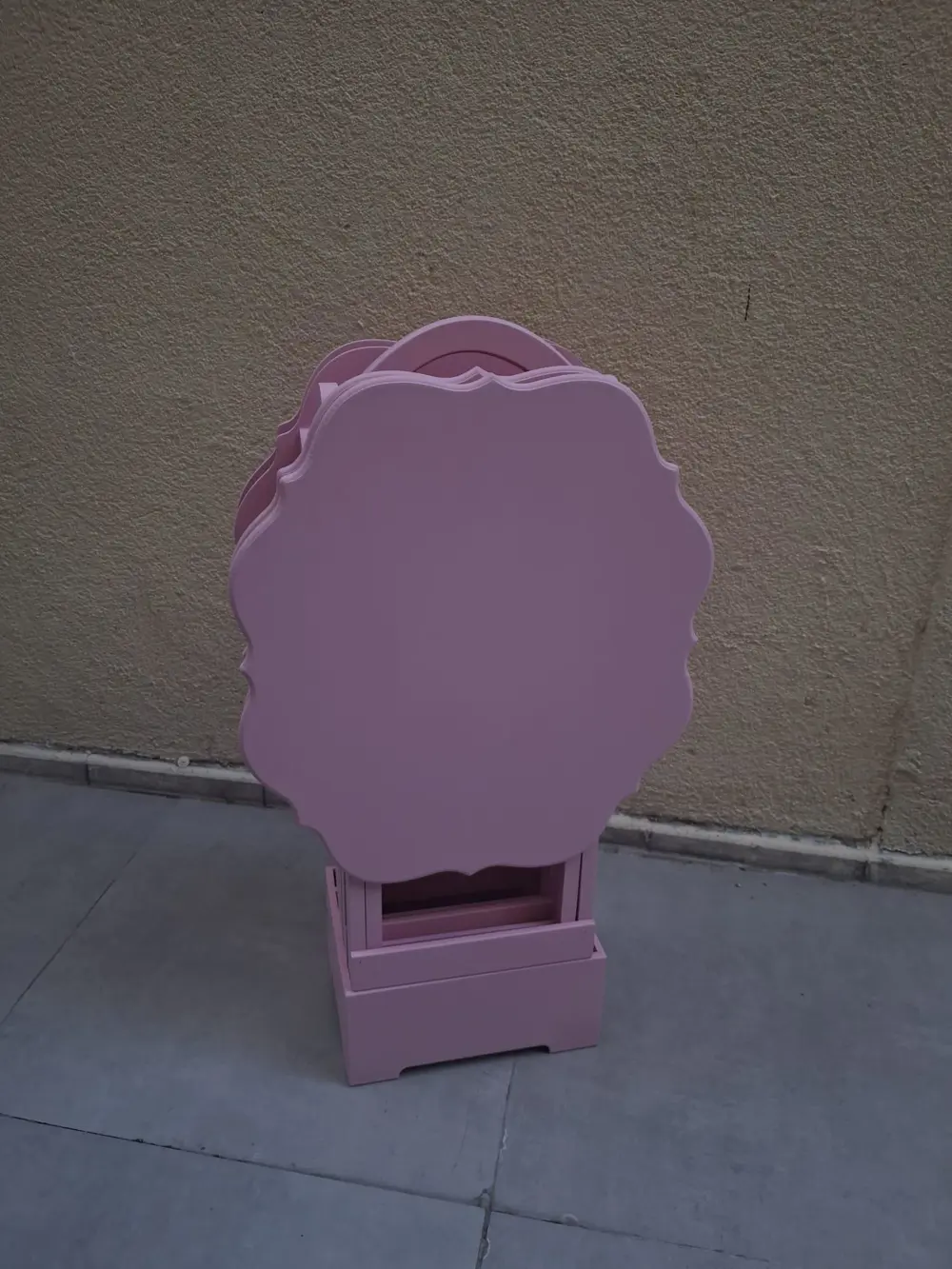 Zigon Çanta 90541 Yonca Takım Dörtlü Model Ahşap MDF Parlak Pembe