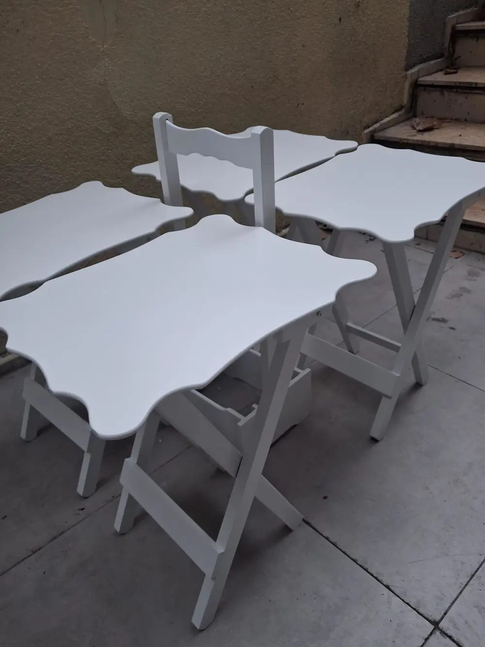 Zigon Çanta  90561 Sehpa Dikdörtgen Model Kayın Torna Parlak Beya