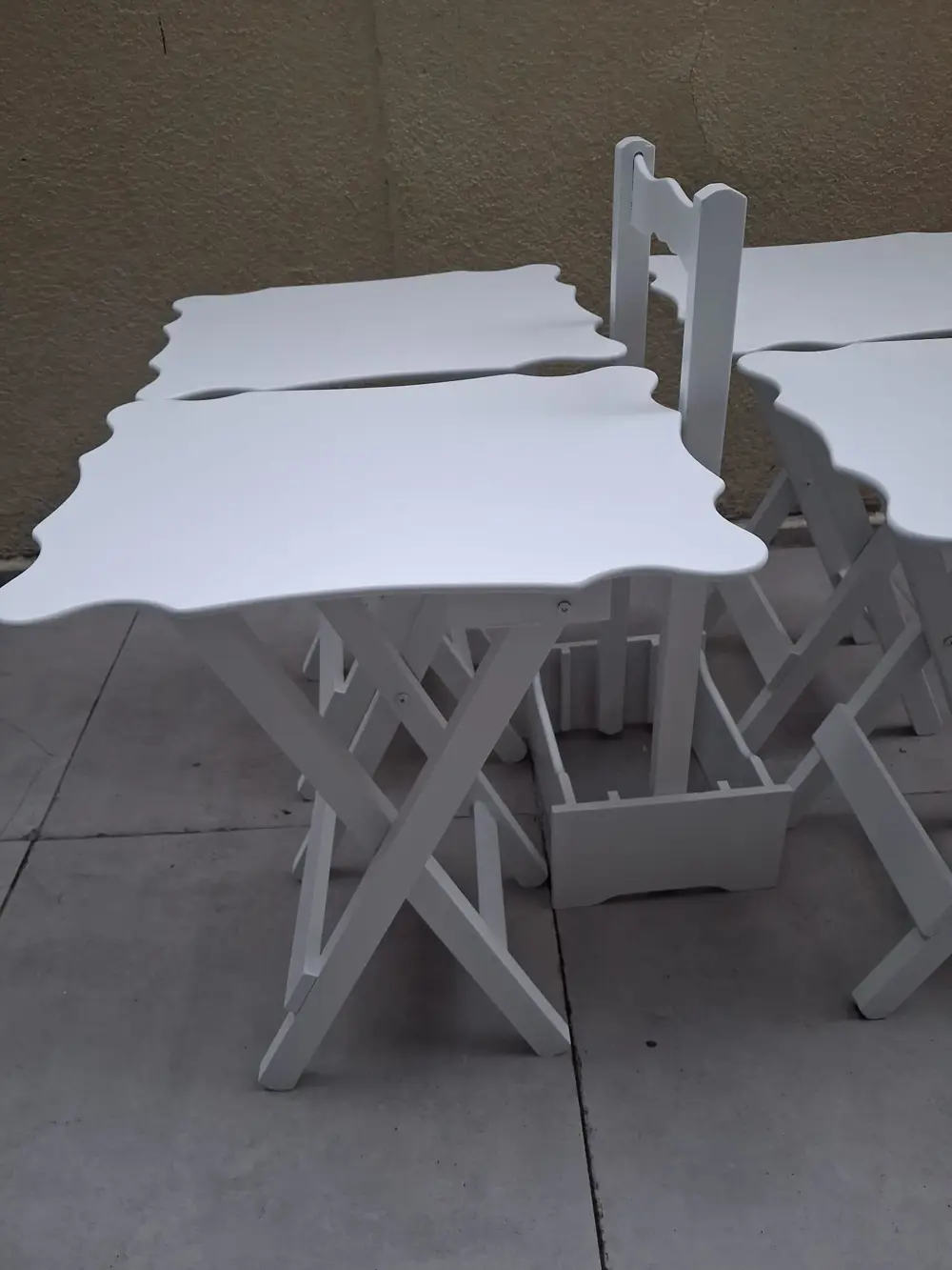 Zigon Çanta  90561 Sehpa Dikdörtgen Model Kayın Torna Parlak Beya