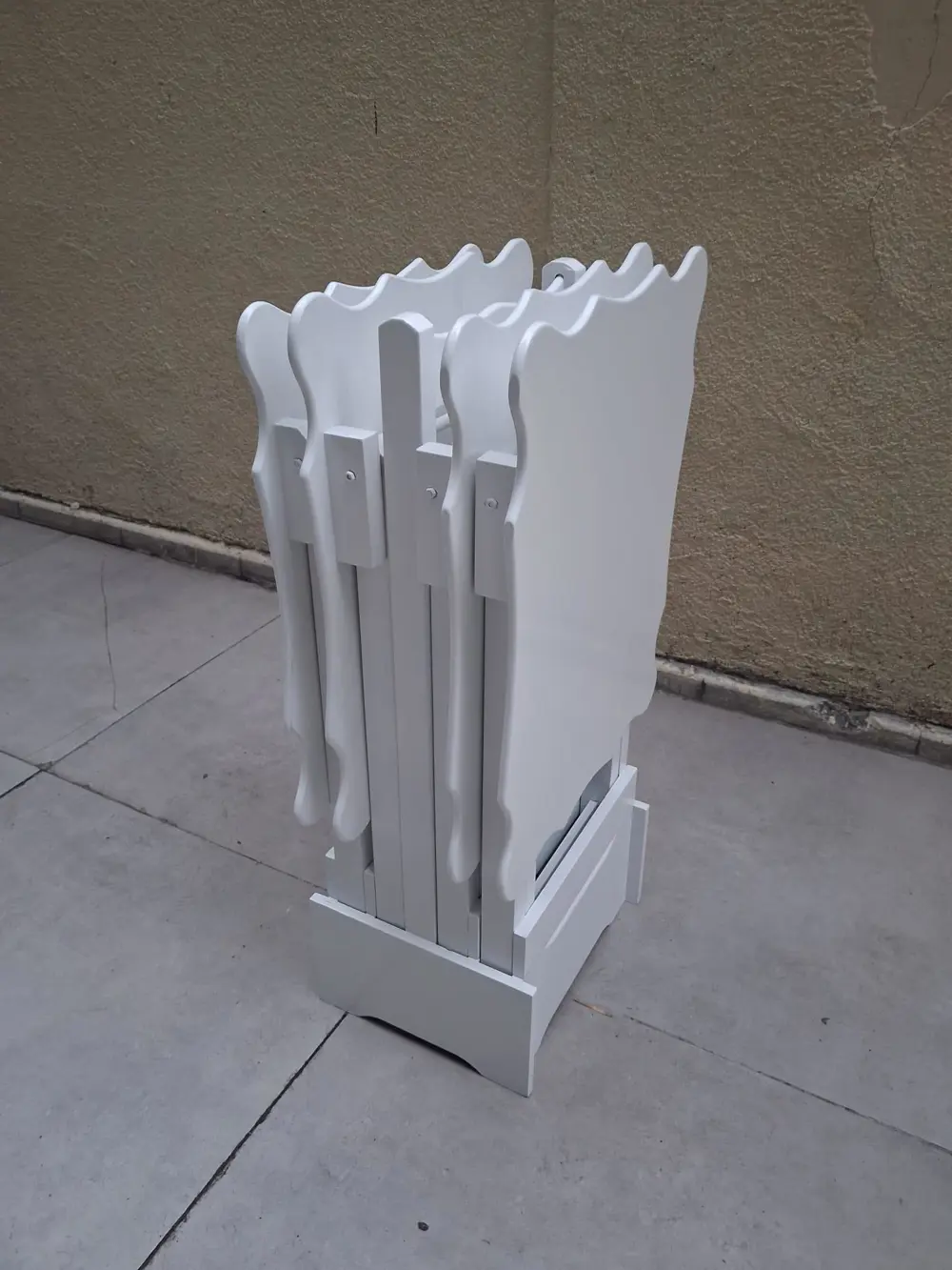 Zigon Çanta  90561 Sehpa Dikdörtgen Model Kayın Torna Parlak Beya