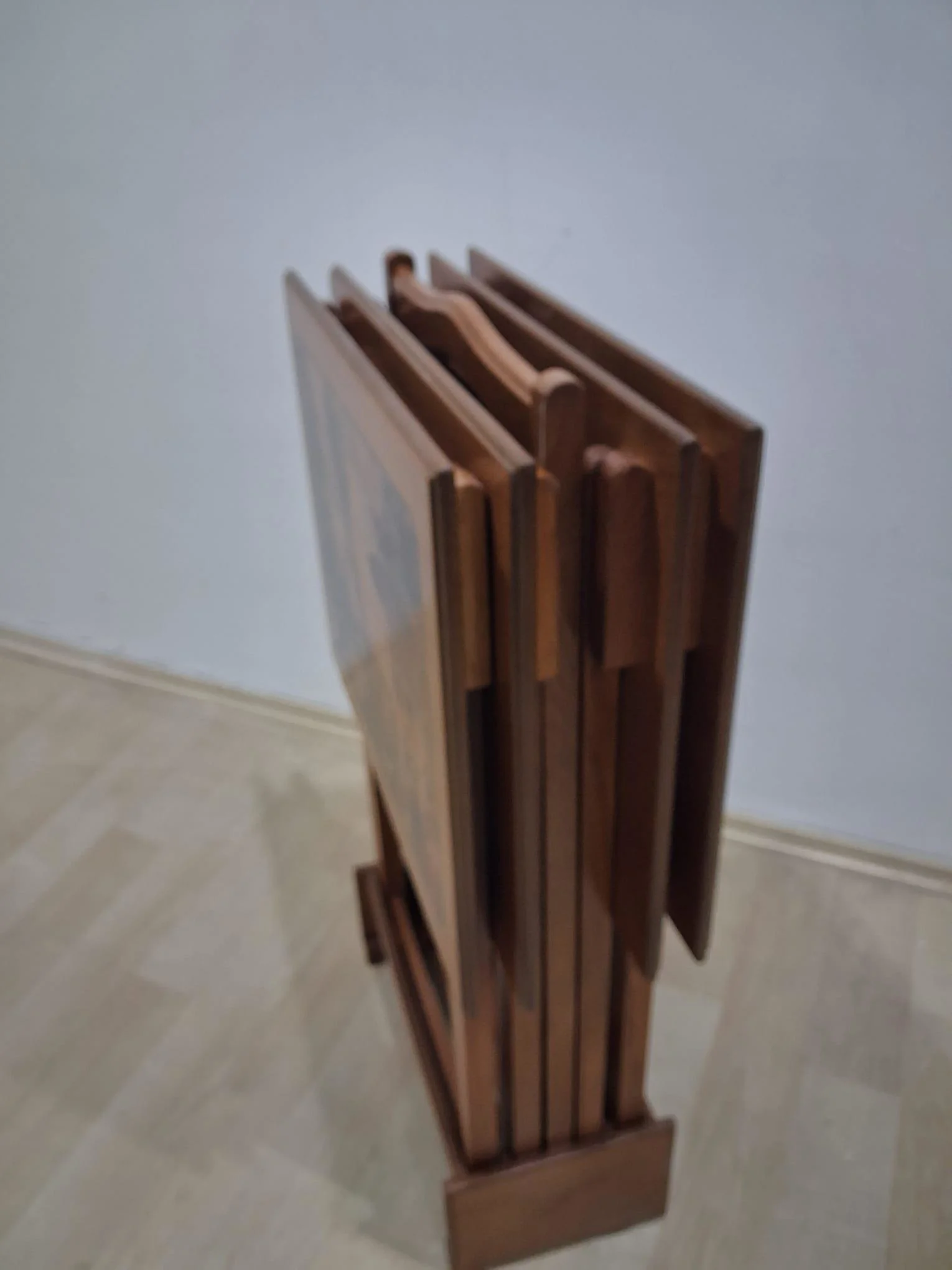 Zigon Çanta 90637 Resimli Büyük Model Parlak Ceviz Lake Kayın Aya