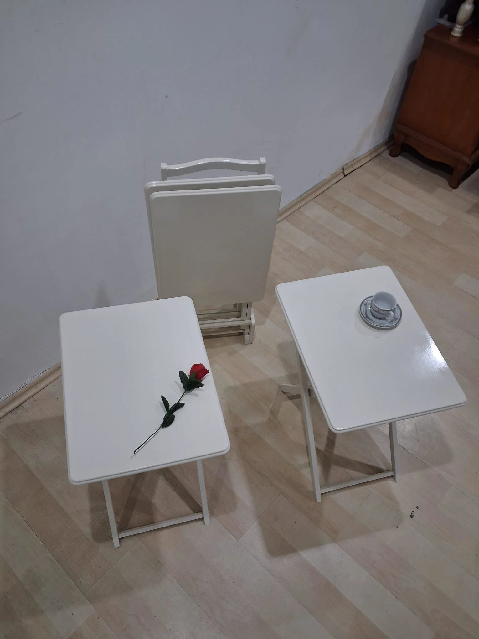 Zigon Çanta 90674 Sehpa Dikdörtgen Düz Model Kayın Torna Parlak B