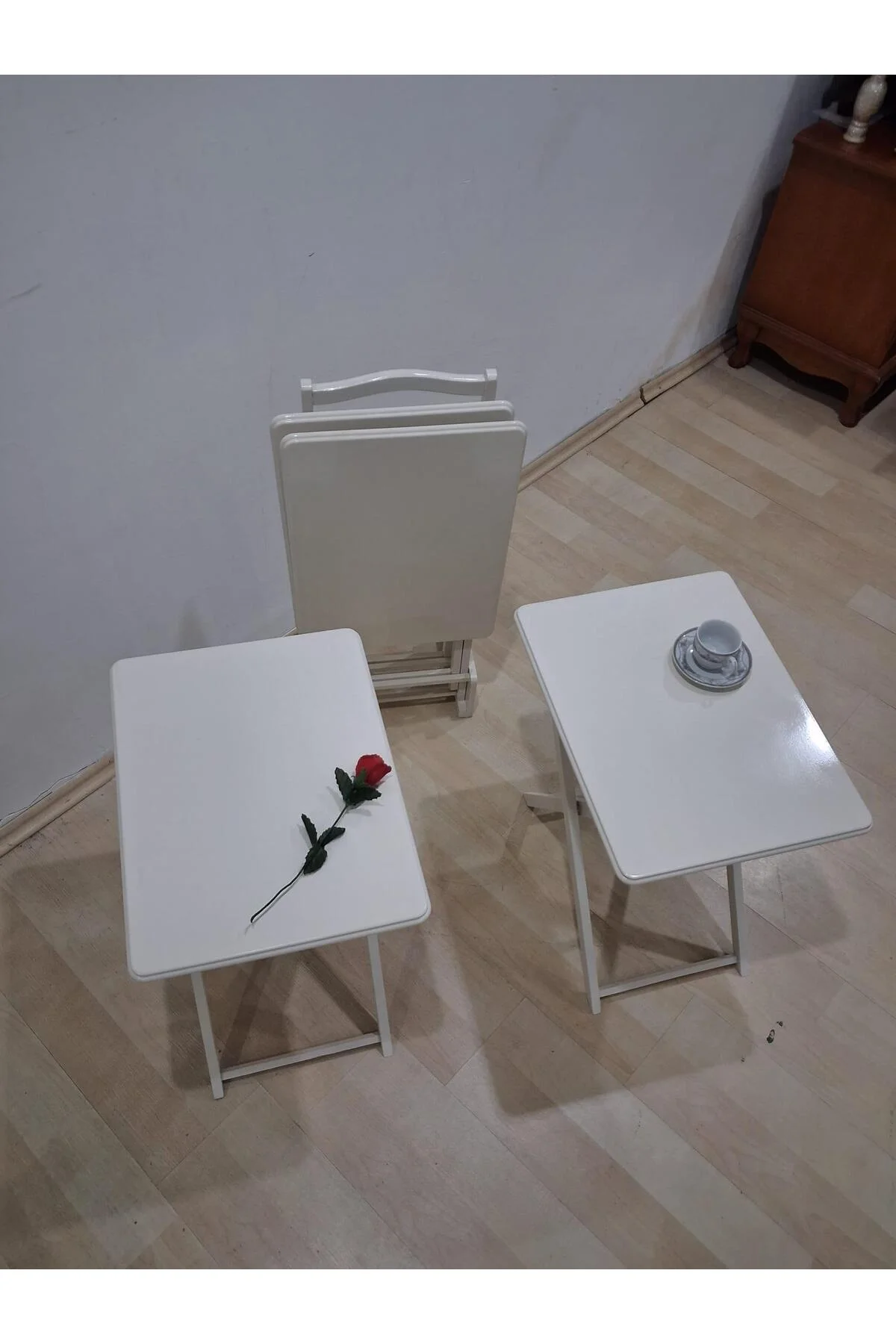 Zigon Çanta 90674 Sehpa Dikdörtgen Düz Model Kayın Torna Parlak Beyaz Boya El Yapım Zigon Çanta 90674 Sehpa Dikdörtgen Düz Model Kayın Torna Parlak Beyaz Boya El Yapım - Görsel 7