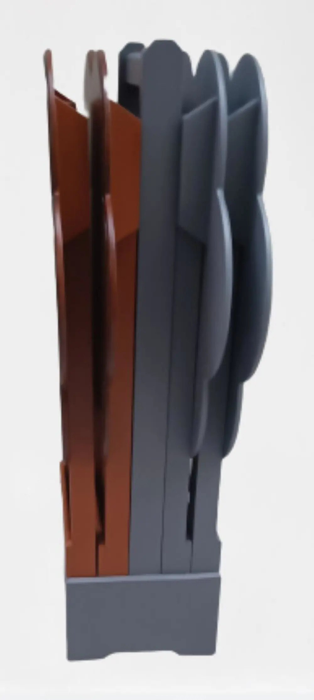 Zigon Çanta 9109 Sehpa Papatya Model Ahşap MDF Ceviz ve Gri Renk 