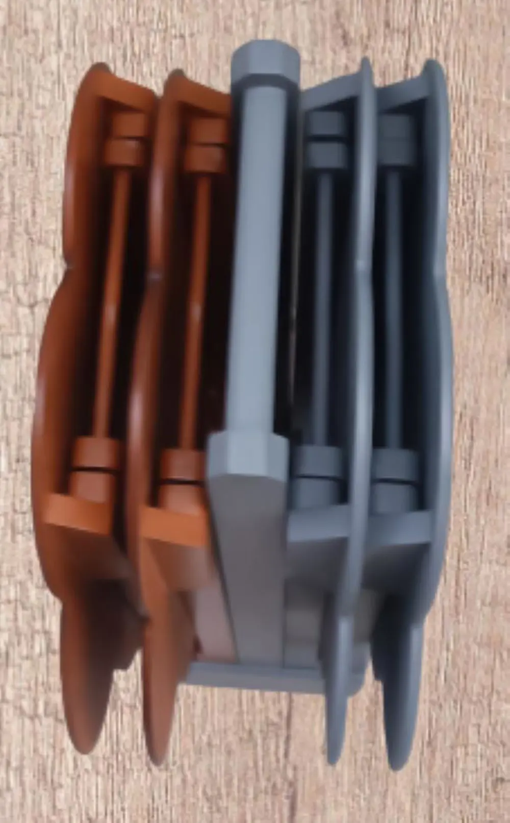 Zigon Çanta 9109 Sehpa Papatya Model Ahşap MDF Ceviz ve Gri Renk 