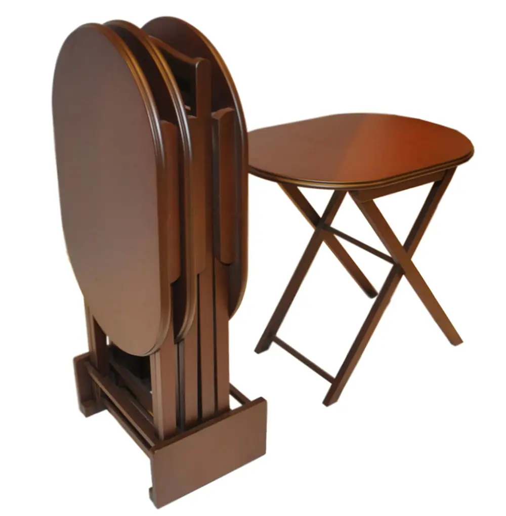 Zigon Çanta  oval 18060  ahşap MDF Torna gövde ayak Parlak Ceviz 