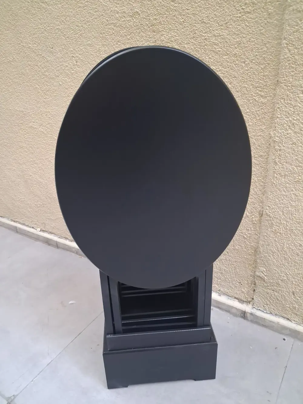 Zigon Çanta OVAL 90540 Dörtlü Model Ahşap MDF Parlak Siyah Lake E