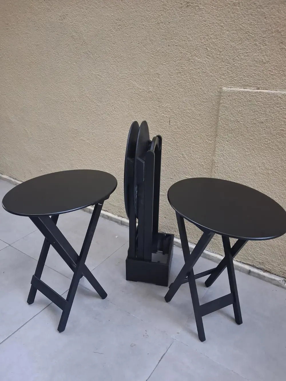 Zigon Çanta OVAL 90540 Dörtlü Model Ahşap MDF Parlak Siyah Lake E