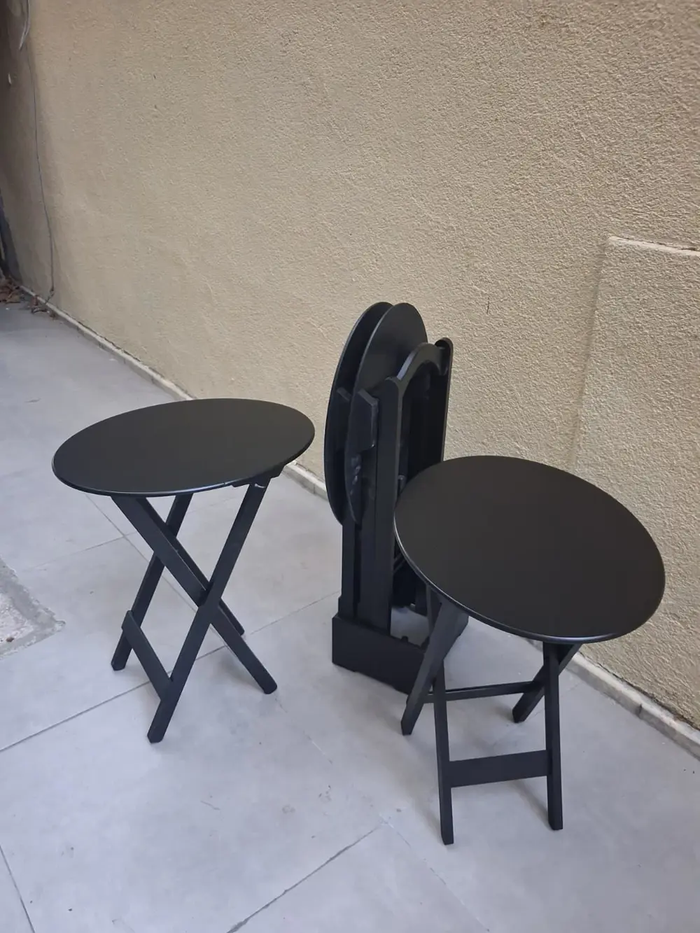 Zigon Çanta OVAL 90540 Dörtlü Model Ahşap MDF Parlak Siyah Lake E