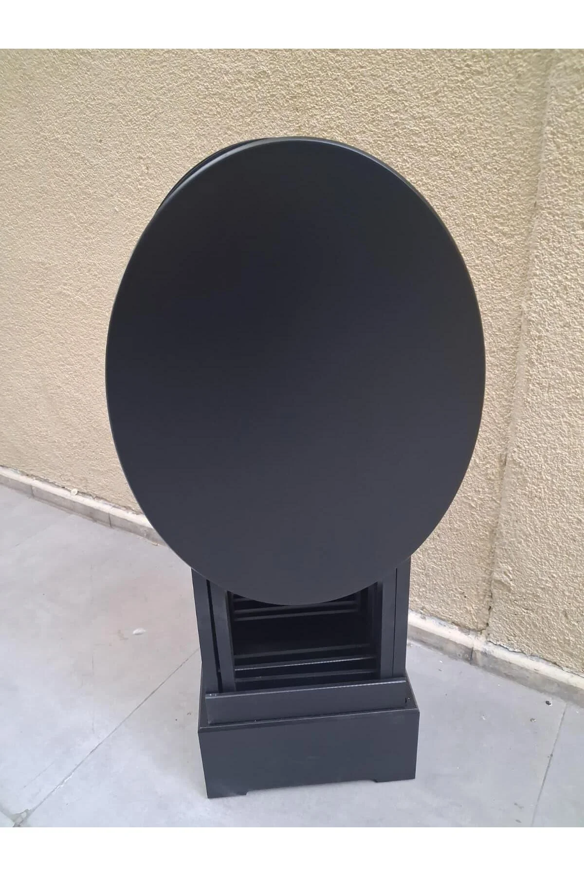 Zigon Çanta OVAL 90540 Dörtlü Model Ahşap MDF Parlak Siyah Lake El Yapımı - Görsel 3