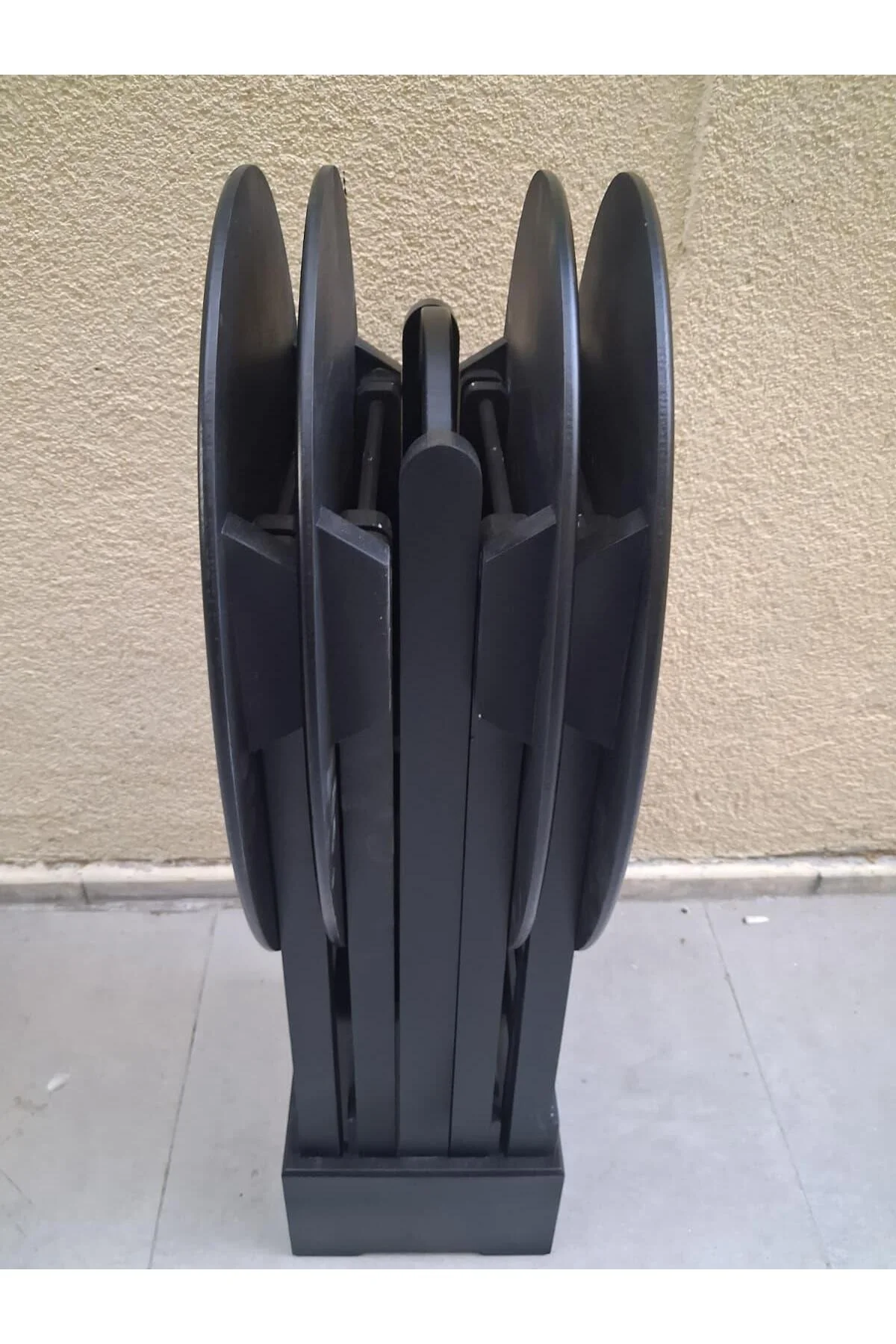 Zigon Çanta OVAL 90540 Dörtlü Model Ahşap MDF Parlak Siyah Lake El Yapımı - Görsel 4