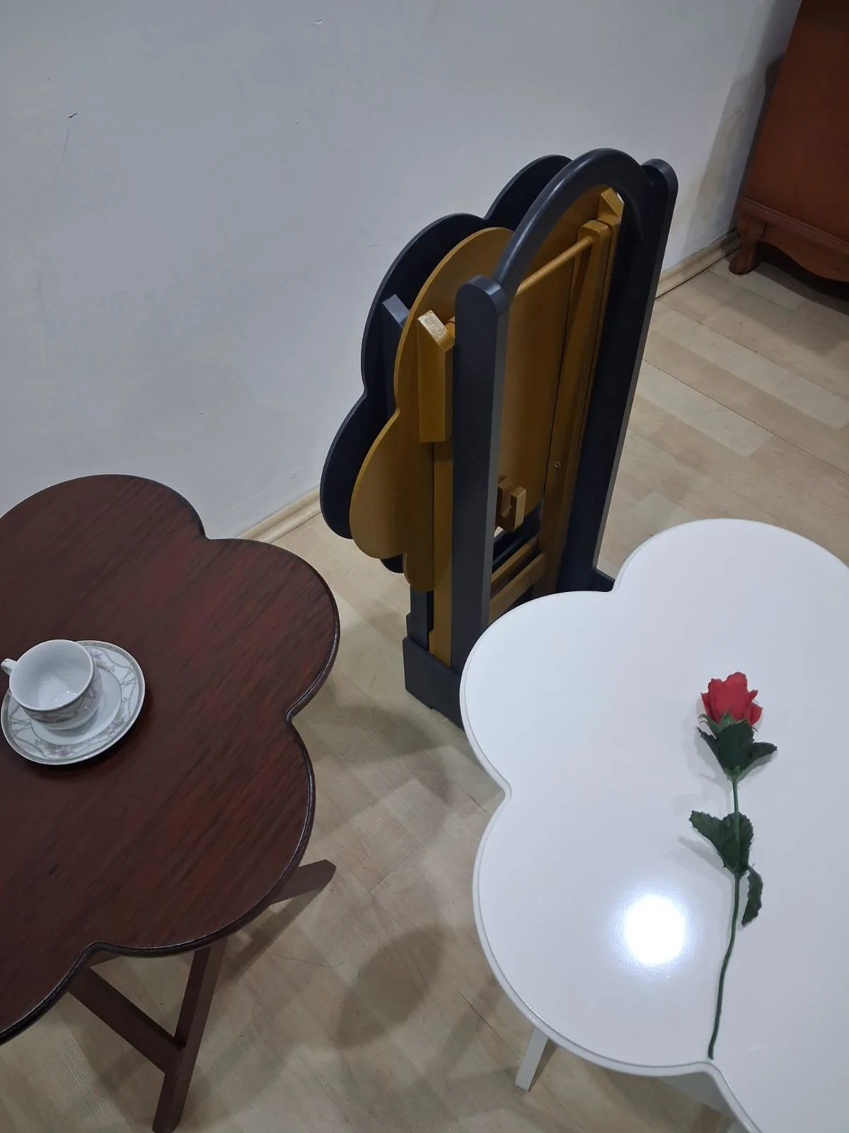 Zigon Çanta Papatya 90650  Dörtlü  Model Ahşap MDF Parlak 4  Renk