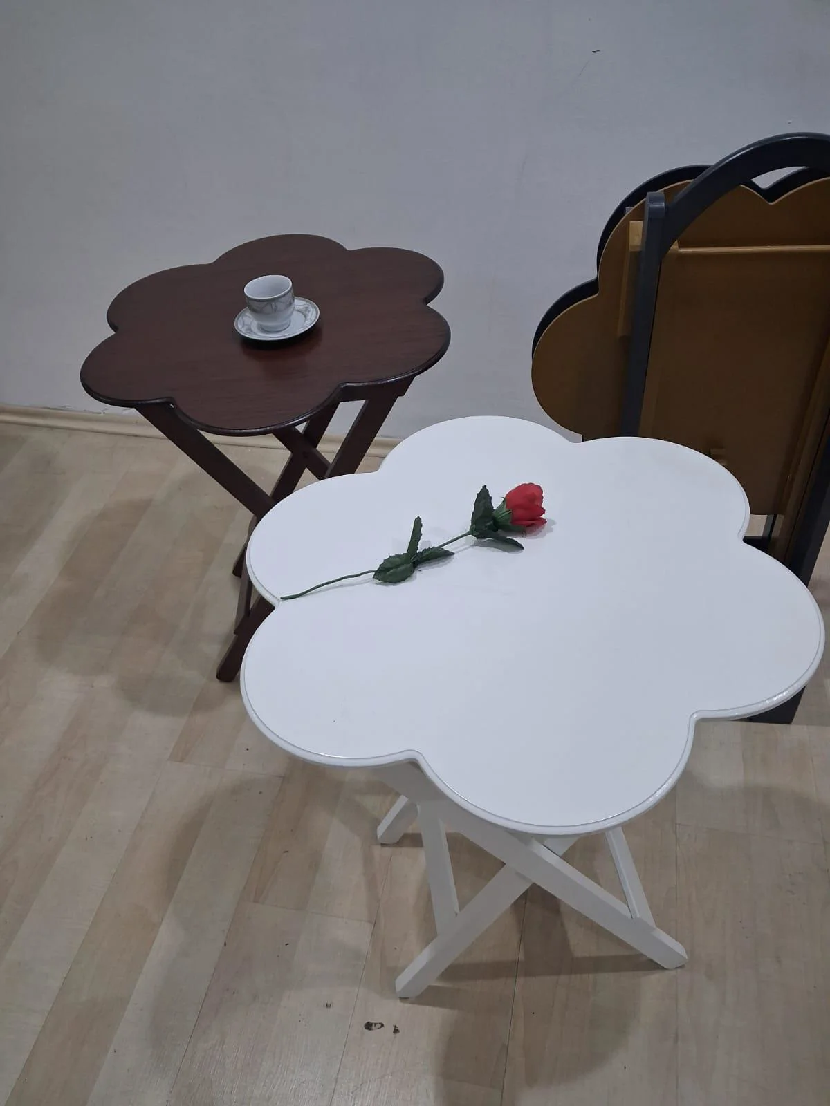 Zigon Çanta Papatya 90650  Dörtlü  Model Ahşap MDF Parlak 4  Renk