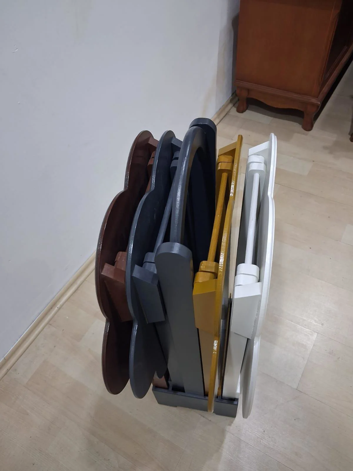 Zigon Çanta Papatya 90650  Dörtlü  Model Ahşap MDF Parlak 4  Renk