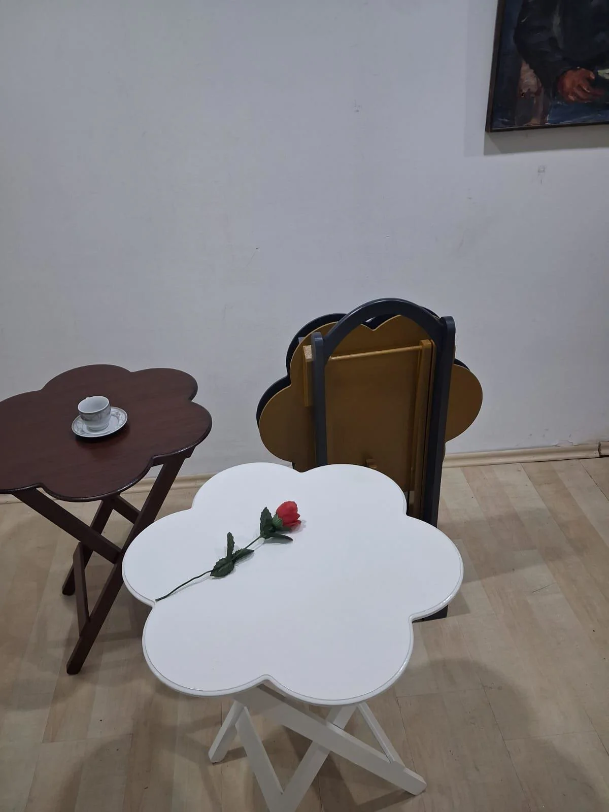 Zigon Çanta Papatya 90650  Dörtlü  Model Ahşap MDF Parlak 4  Renk
