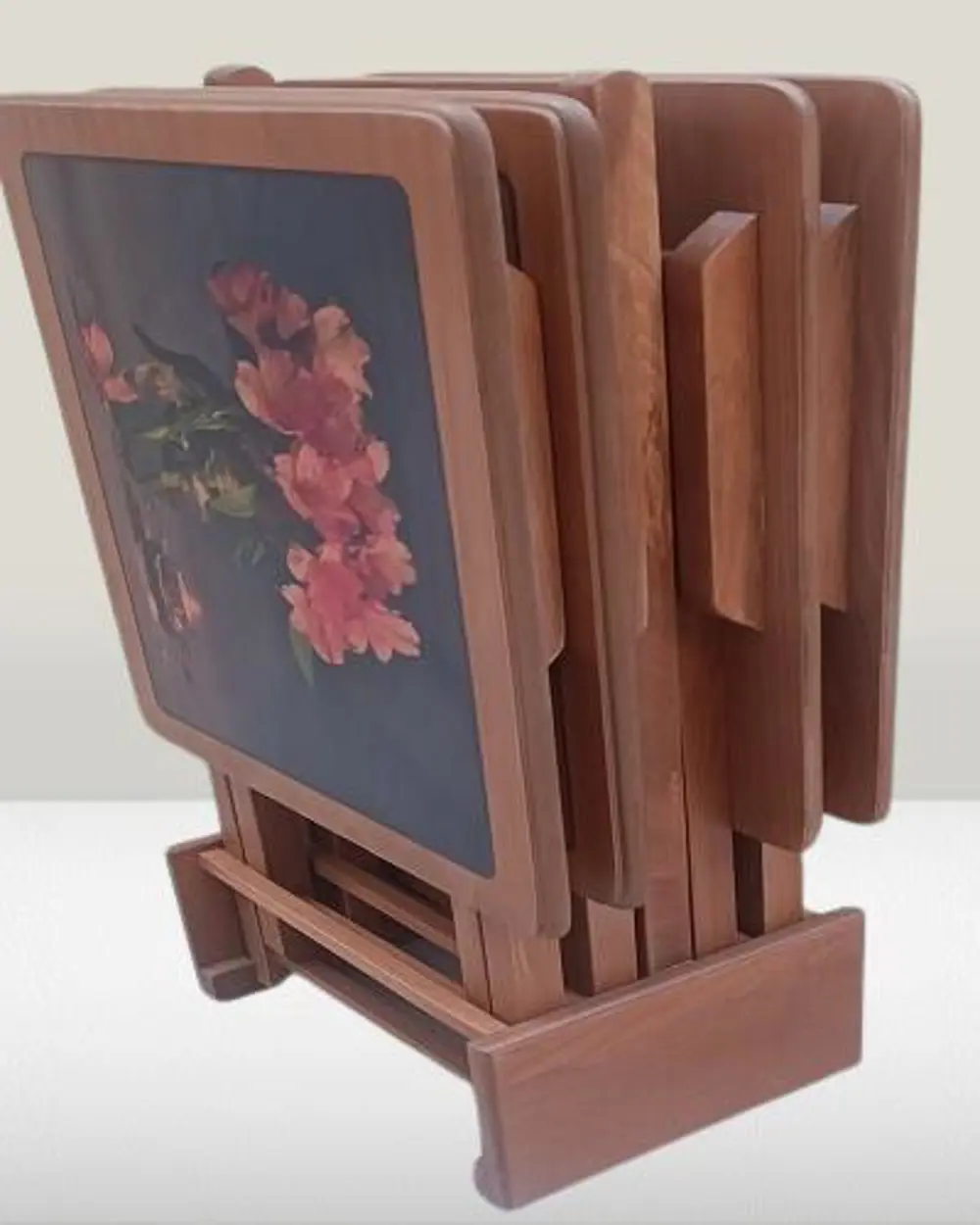 Zigon Çanta resimli 90376 DİKDÖRTGEN Model Kayın Parlak Ceviz Nat