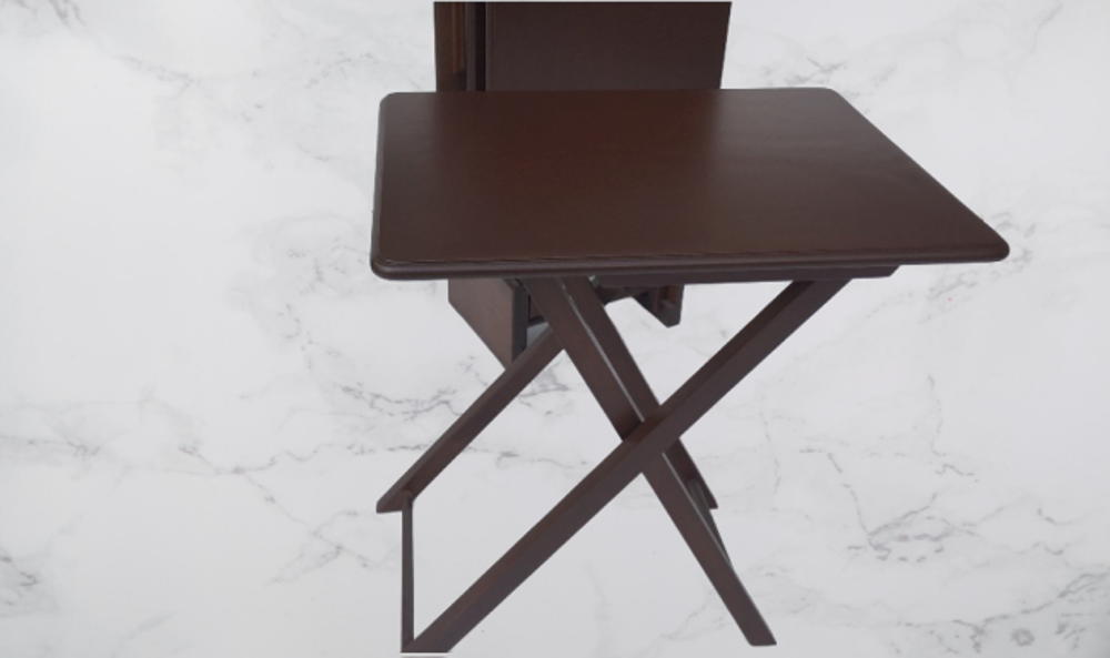 Zigon Çanta Sehpa Dikdörtgen 14543 Model Kayın Torna Parlak Ceviz