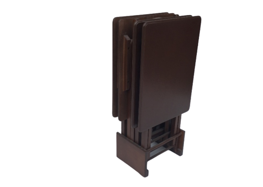 Zigon Çanta Sehpa Dikdörtgen 14543 Model Kayın Torna Parlak Ceviz