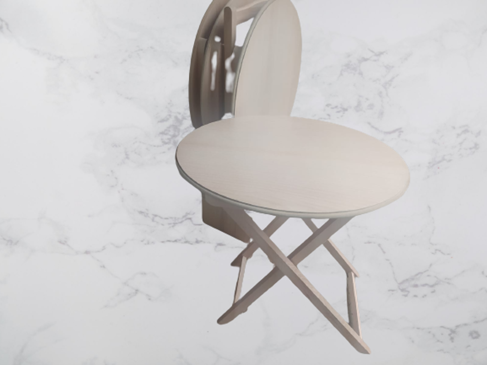 Zigon Çanta st 18161 Sehpa Oval Klasik Model Kayın Ayak gövde HAM