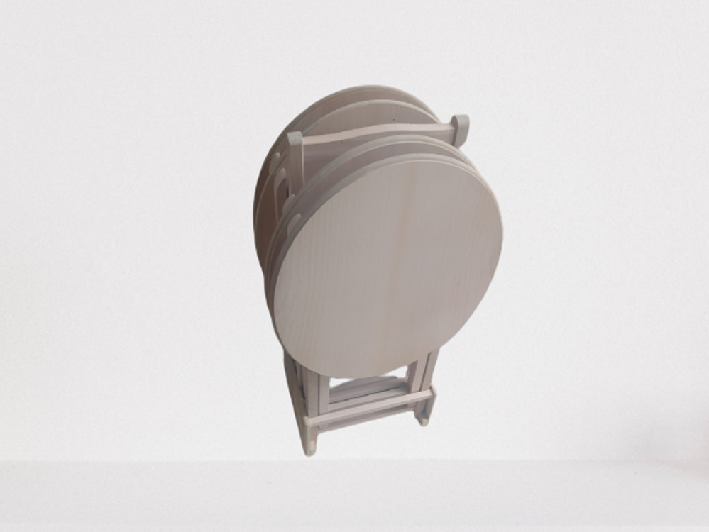 Zigon Çanta st 18161 Sehpa Oval Klasik Model Kayın Ayak gövde HAM