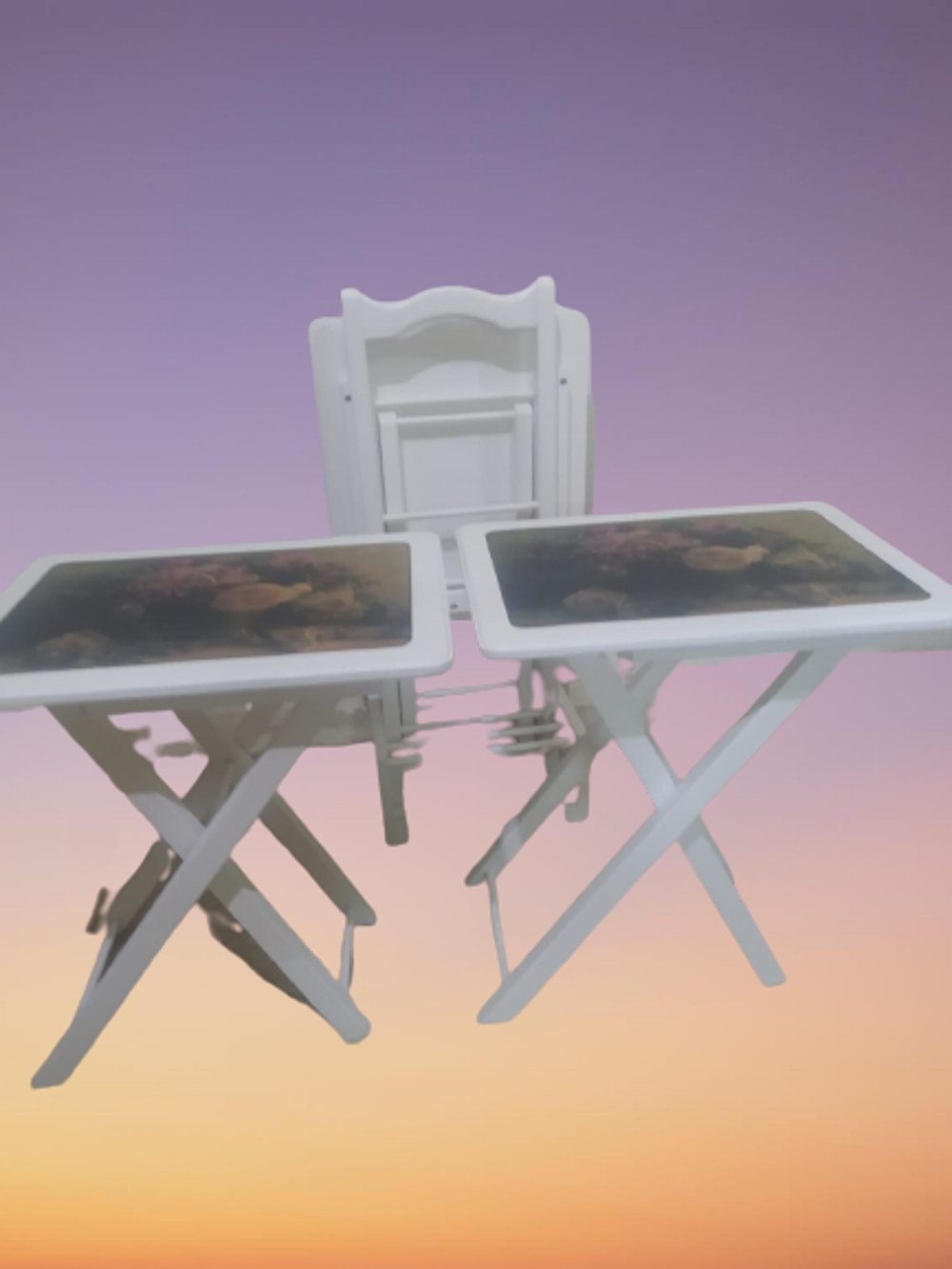 Zigon Çanta st 18502 Resimli Model Beyaz Dikdörtgen Beyaz Çiçek m